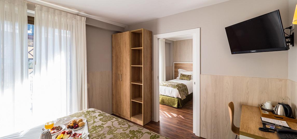 Habitación Cuádruple, tres configuraciones