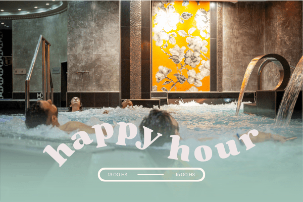 Com o nosso Happy Hour de Bem-Estar, você desfrutará de mais bem-estar pelo melhor preço.