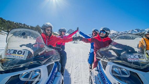 Snowmobile excursion in Andorra