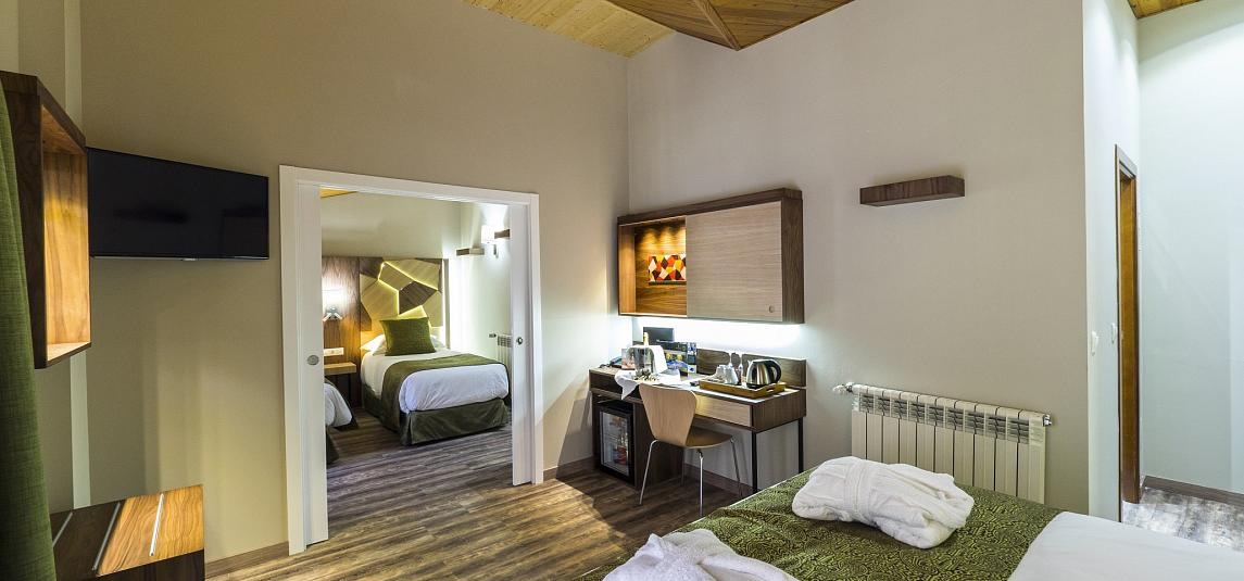 Habitación Cuádruple, tres configuraciones